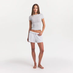 COTTON JERSEY T-SHIRT | LIGHT HEATHER GREY