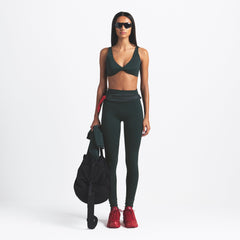 NikeSKIMS MATTE TWIST-FRONT BRA | DARK TEAL