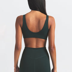 NikeSKIMS MATTE TWIST-FRONT BRA | DARK TEAL