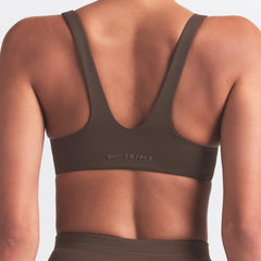 NikeSKIMS MATTE SHAPING SCOOP BRA | DARK SEPIA