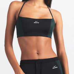 NikeSKIMS SHINE MICRO SCOOP BRA | OBSIDIAN AND DARK TEAL