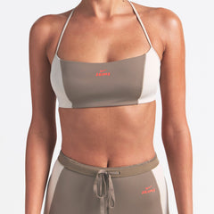 NikeSKIMS SHINE MICRO SCOOP BRA | TRUFFLE AND STONE