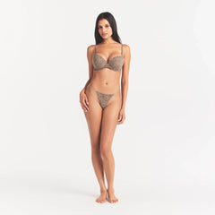 FITS EVERYBODY PUSH-UP BRA | DESERT LEOPARD INK PRINT