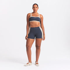 NikeSKIMS MATTE SHINE MIX 5" BIKER SHORT | DEEP ROYAL AND STONE