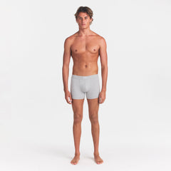 SKIMS COTTON MENS 3" BOXER BRIEF | LIGHT HEATHER GREY