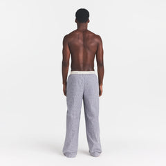 COTTON POPLIN MENS LOGO BAND SLEEP PANT | FULL MOON CHECK