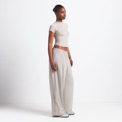 NikeSKIMS WOVEN NYLON OVERSIZED TRACK PANT | STONE