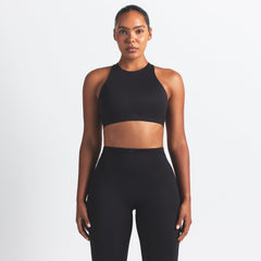 NikeSKIMS MATTE HIGH NECK BRA | OBSIDIAN