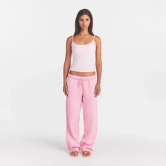 COTTON FLEECE LOGO CLASSIC STRAIGHT LEG PANT | HALITE WITH SNOW LOGO