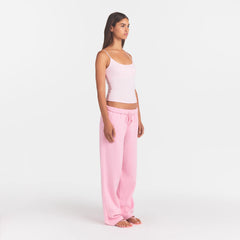 COTTON FLEECE LOGO CLASSIC STRAIGHT LEG PANT | HALITE WITH SNOW LOGO