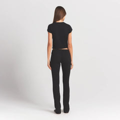 WORN IN JERSEY HEART STRAIGHT LEG PANT | WASHED ONYX