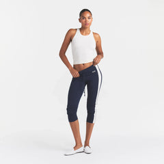 OUTDOOR HIGH-WAISTED LEGGING | NAVY ECRU CONTRAST