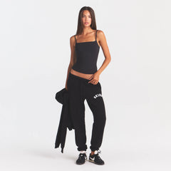 COTTON FLEECE CLASSIC JOGGER | ONYX SNOW ARCHED SKIMS LOGO