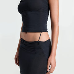 VETTESE X SKIMS SHEER MODAL MIDI SKIRT | ONYX