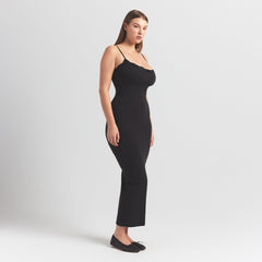 FITS EVERYBODY LACE LONG SLIP DRESS | ONYX