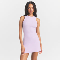 COTTON RIB TANK DRESS | SUGAR PLUM