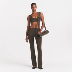 NikeSKIMS MATTE DOUBLE STRAP SCOOP BRA | DARK SEPIA
