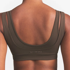 NikeSKIMS MATTE DOUBLE STRAP SCOOP BRA | DARK SEPIA