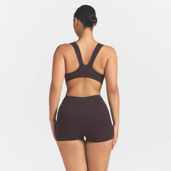 NikeSKIMS STUDIO STRETCH DIPPED 2" SHORT | DARK ROAST