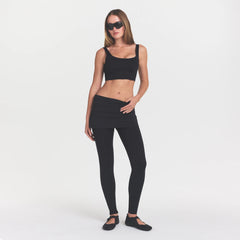 NikeSKIMS MATTE LONGLINE CORSET BRA | OBSIDIAN