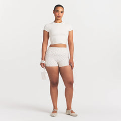 NikeSKIMS MATTE CROPPED CORSET T-SHIRT | IVORY