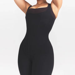 NikeSKIMS MATTE CORSET 29" ONE PIECE | OBSIDIAN