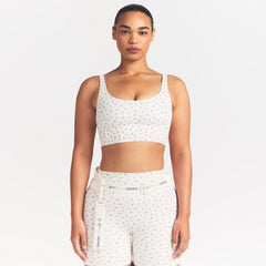 NikeSKIMS MATTE LONGLINE CORSET BRA | DITSY FLORAL PRINT