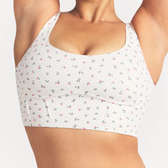 NikeSKIMS MATTE LONGLINE CORSET BRA | DITSY FLORAL PRINT