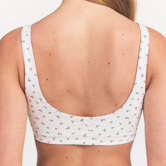 NikeSKIMS MATTE SCOOP NECK BRA | DITSY FLORAL PRINT