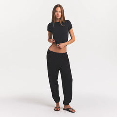 COTTON FLEECE CLASSIC JOGGER | ONYX