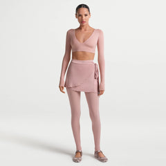 NikeSKIMS MATTE WRAP LONG SLEEVE CROPPED TOP | HIMALAYAN