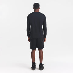 SKIMS COTTON MENS CLASSIC LONG SLEEVE T-SHIRT | ONYX