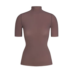 NikeSKIMS WEIGHTLESS LAYERS MOCK NECK SHORT SLEEVE T-SHIRT | RESIN