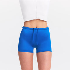 NikeSKIMS SATIN SHINE DRAWCORD 2" SHORT | COBALT