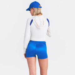 NikeSKIMS SATIN SHINE DRAWCORD 2" SHORT | COBALT