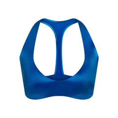 NikeSKIMS SATIN SHINE PLUNGE T-BACK BRA | COBALT