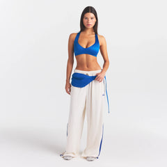 NikeSKIMS SATIN SHINE PLUNGE T-BACK BRA | COBALT