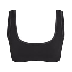 NikeSKIMS RIBBED SEAMLESS MICRO SCOOP BRA | OBSIDIAN
