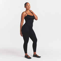 NikeSKIMS SATIN SHINE CAMI 26" ONE PIECE | OBSIDIAN