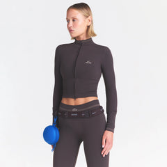 NikeSKIMS RIBBED SEAMLESS ZIP UP CROP JACKET | PHOENIX