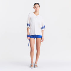 NikeSKIMS STRETCH KNIT OVERSIZED V-NECK TOP | IVORY