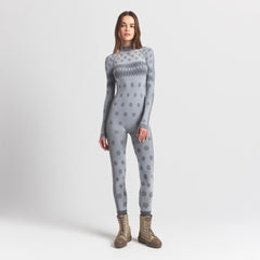 SKIMS FIRST LAYERS TURTLENECK CATSUIT | MIRROR WINTER FAIR ISLE