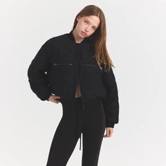 NEOPRENE OUTERWEAR REVERSIBLE BOMBER JACKET | OBSIDIAN