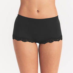FITS EVERYBODY LACE BOY SHORT | ONYX