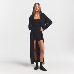 SOFT LOUNGE LONG ROBE | ONYX