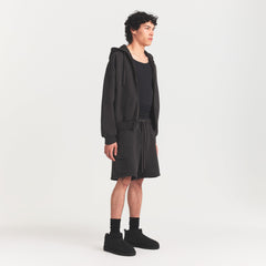 HEAVYWEIGHT FLEECE MENS CARGO SHORT | WASHED ONYX