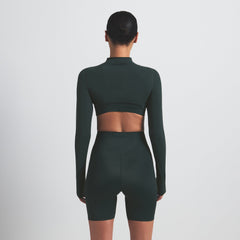 NikeSKIMS SHINE BONDED WAIST 5" BIKER SHORT | DARK TEAL