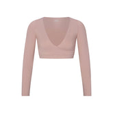 NikeSKIMS MATTE WRAP LONG SLEEVE CROPPED TOP | HIMALAYAN