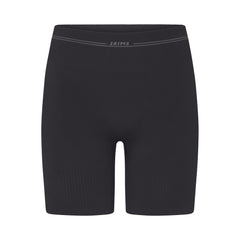 NikeSKIMS RIBBED SEAMLESS 5" BIKER SHORT | OBSIDIAN