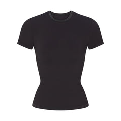NikeSKIMS RIBBED SEAMLESS BABY T-SHIRT | OBSIDIAN